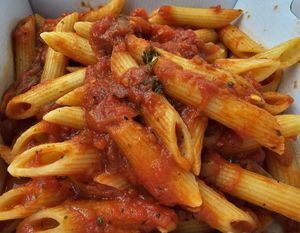 Penne arabbiata at  Prego in East Cowes