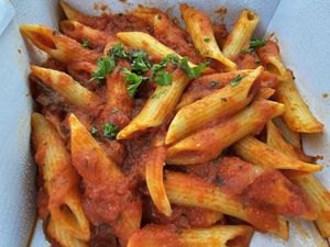 Penne Arrabbiata at  Prego in East Cowes