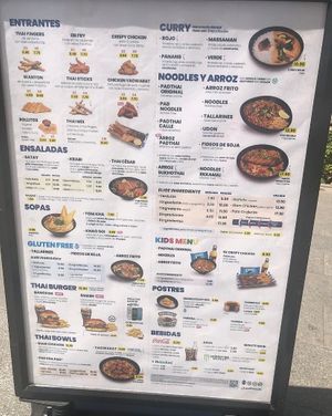 Carta  at PadThaiWok in Granada