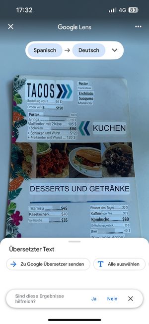 menu p 1 german  at Veganion in Mexico City