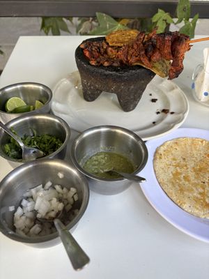 Tacos  at Veganion in Mexico City