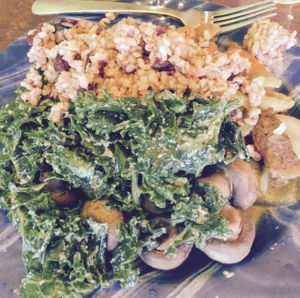 vegan plate at Kale Cafe Vegan Kitchen in Daytona Beach