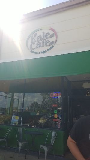 Outside at Kale Cafe Vegan Kitchen in Daytona Beach