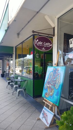 Outside at Kale Cafe Vegan Kitchen in Daytona Beach