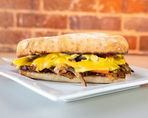 Philly Cheesesteak at Kale Cafe Vegan Kitchen in Daytona Beach