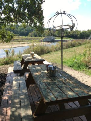 Outside seating area at Homeboy Sandwich Co in Rochester