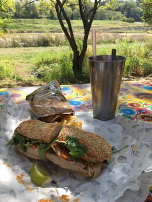 Vegan Faux Sho' sandwich. Extraordinary. at Homeboy Sandwich Co in Rochester