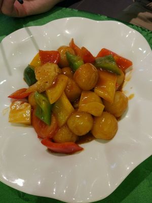 Sweet and Sour, very tasty at Carefree Vegetarian in Guangzhou