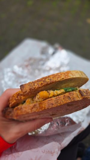 Chickpea sandwich at Nourish Café in Dingle