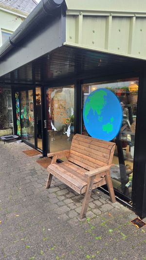 Outside at Nourish Café in Dingle