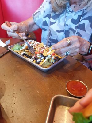 nachos at Veggie Grill by Next Level in Westlake Village