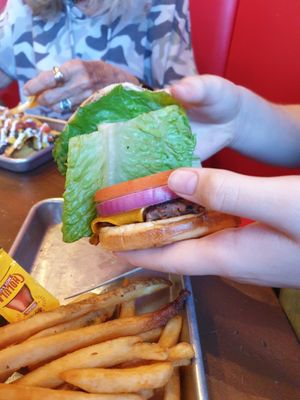 burger at Veggie Grill by Next Level in Westlake Village