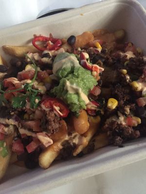 Enough to share or as a plate. There is a ton of flavor, and only a little “heat” if you can’t do spicy. at Veggie Grill by Next Level in Westlake Village