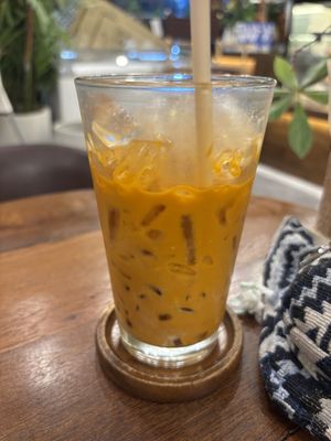 Iced Thai Tea  at Kem-Kon KhaoSan (เข้ม-ข้น ข้าวสาร) in Bangkok
