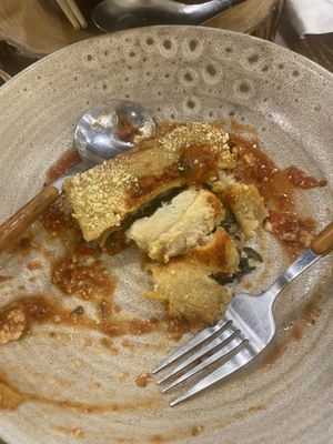 Half eaten lasagne - sorry!   at Kem-Kon KhaoSan (เข้ม-ข้น ข้าวสาร) in Bangkok