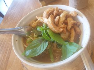 Boat noodles - very intresting never tried before and pretty good 7. 5/10 at Kem-Kon KhaoSan (เข้ม-ข้น ข้าวสาร) in Bangkok