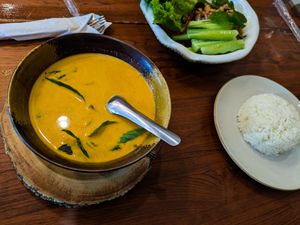 Red Curry at Kem-Kon KhaoSan (เข้ม-ข้น ข้าวสาร) at Kem-Kon KhaoSan (เข้ม-ข้น ข้าวสาร) in Bangkok