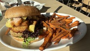 Grilled teriyaki burger  at Native Foods in Glendale