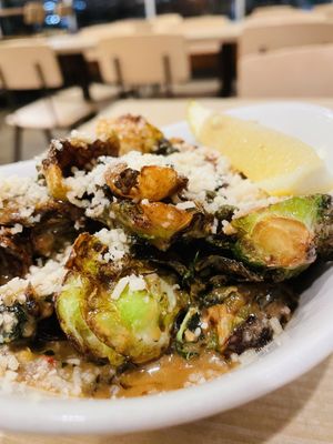 Roasted Brussel Speouts  at Native Foods in Glendale