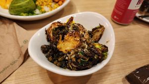 hustlin brusslin -yum at Native Foods in Glendale