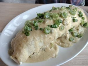 Down the hatch burrito at Native Foods in Glendale