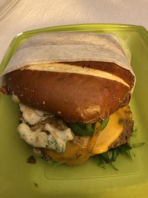 Jalapeño Burger at Native Foods in Glendale