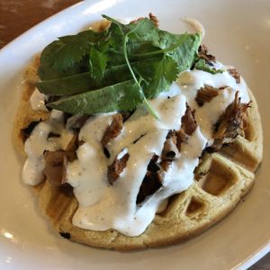 Tamale waffle at Native Foods in Glendale