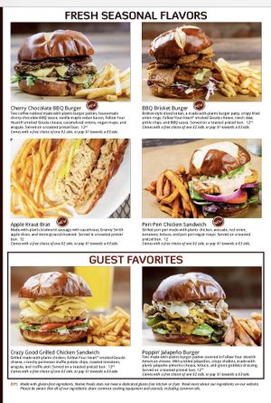 Menu at Native Foods in Glendale