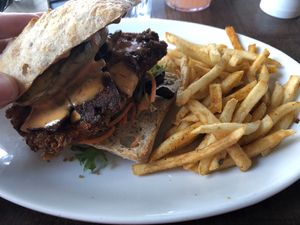 Menu of the month sandwhich  at Native Foods in Glendale