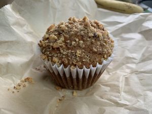 Banana walnut muffin! #Veganuary at Rainbow Bakery in Bloomington