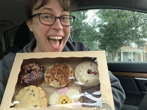 A box of goodies!  at Rainbow Bakery in Bloomington