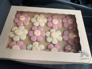 Flower power! The best sugar cookies 😋  at Rainbow Bakery in Bloomington