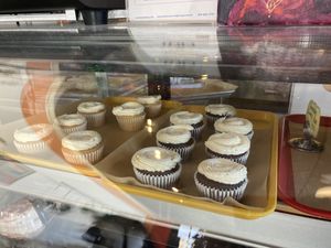Cupcakes  at Rainbow Bakery in Bloomington