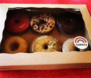 Donut time is the best time! at Rainbow Bakery in Bloomington