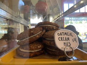 Oatmeal Cream Pies! at Rainbow Bakery in Bloomington