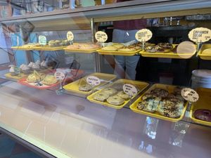 So much goodness!! at Rainbow Bakery in Bloomington