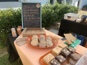 Sometimes Rainbow attends events— like this one at Uplands PEAK Sanctuary in the summer of 2019! at Rainbow Bakery in Bloomington