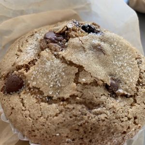 Cherry Chocolate Chip Muffin at Rainbow Bakery in Bloomington