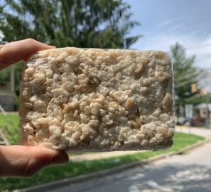 Krispie treat!!!! at Rainbow Bakery in Bloomington