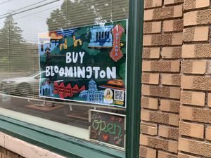 Buy local  at Rainbow Bakery in Bloomington