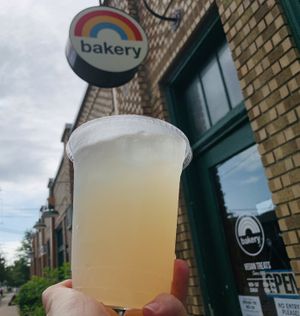 Lavender lemonade at Rainbow Bakery in Bloomington