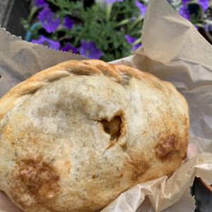 Cheezy potato hand pie  at Rainbow Bakery in Bloomington