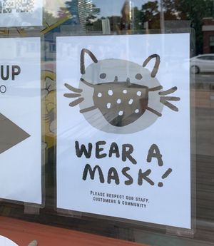 Wear it at Rainbow Bakery in Bloomington