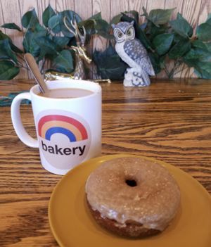 Hard to imagine a better way to start the day! at Rainbow Bakery in Bloomington