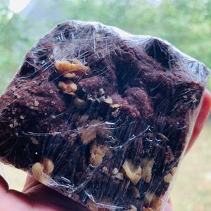 Walnut brownie at Rainbow Bakery in Bloomington