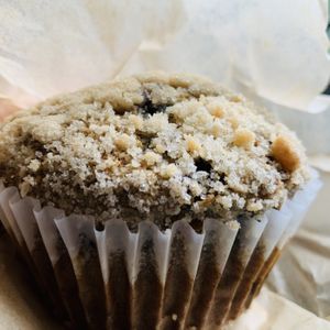 Blueberry crumb muffin  at Rainbow Bakery in Bloomington