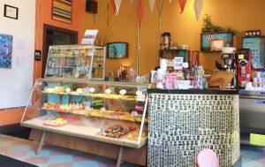 Fun vibe!! at Rainbow Bakery in Bloomington