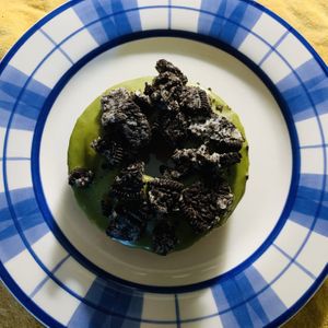 Matcha Oreo donut  at Rainbow Bakery in Bloomington