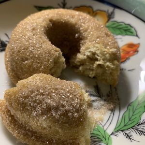 Cinnamon sugar! Perfection! at Rainbow Bakery in Bloomington