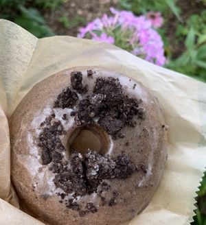 Oreo donut!! at Rainbow Bakery in Bloomington